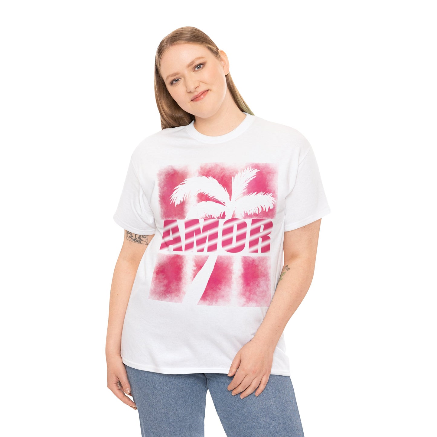 T-shirts Love. Perfect for Gifting on Valentine's Day with a Love design Unisex Heavy Cotton Tee