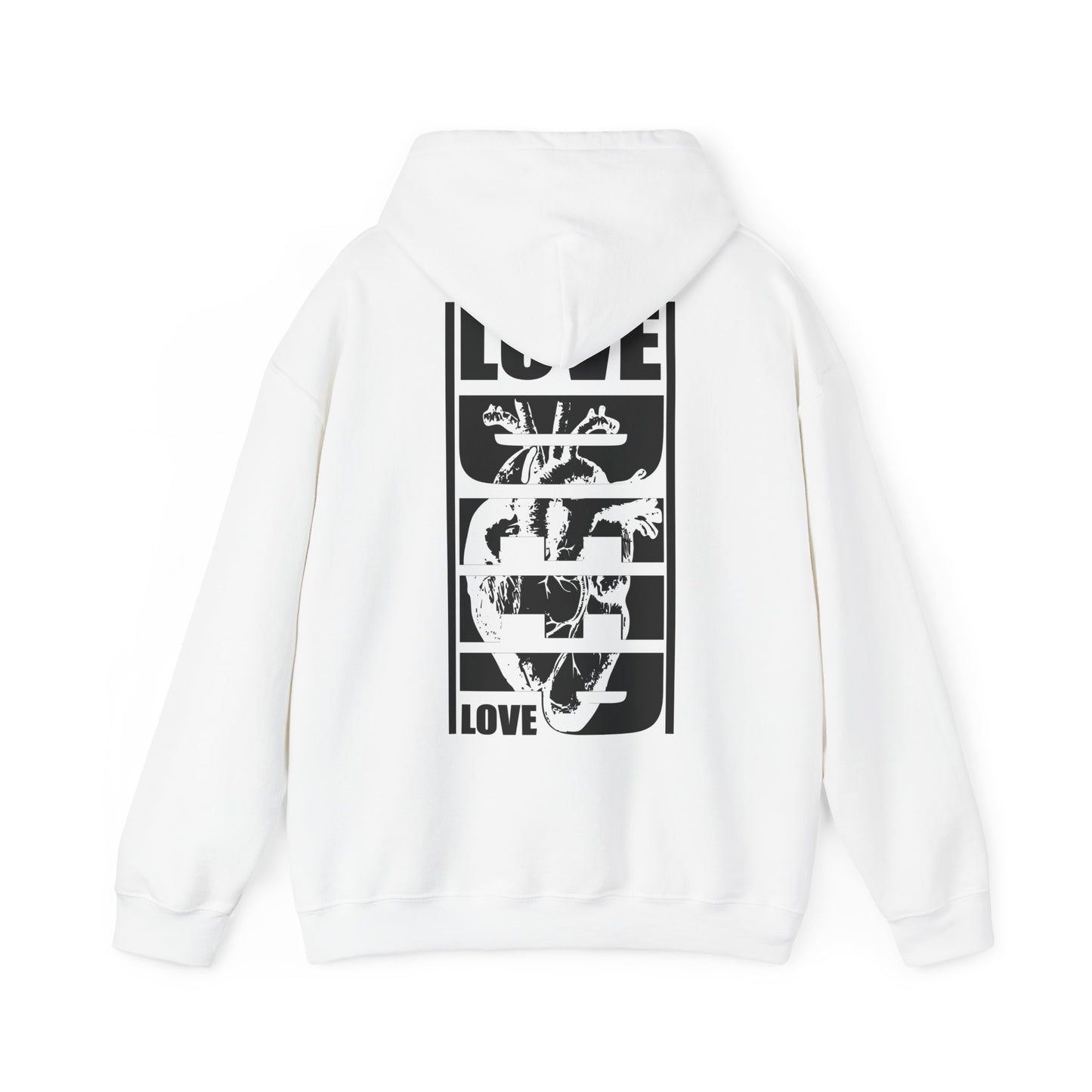 Deep Love Hooded Sweatshirt. Perfect for Gifting on Valentine's Day with Unisex Hooded Sweatshirt