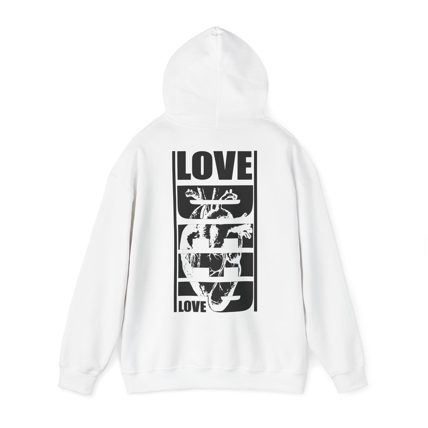 Deep Love Hooded Sweatshirt. Perfect for Gifting on Valentine's Day with Unisex Hooded Sweatshirt