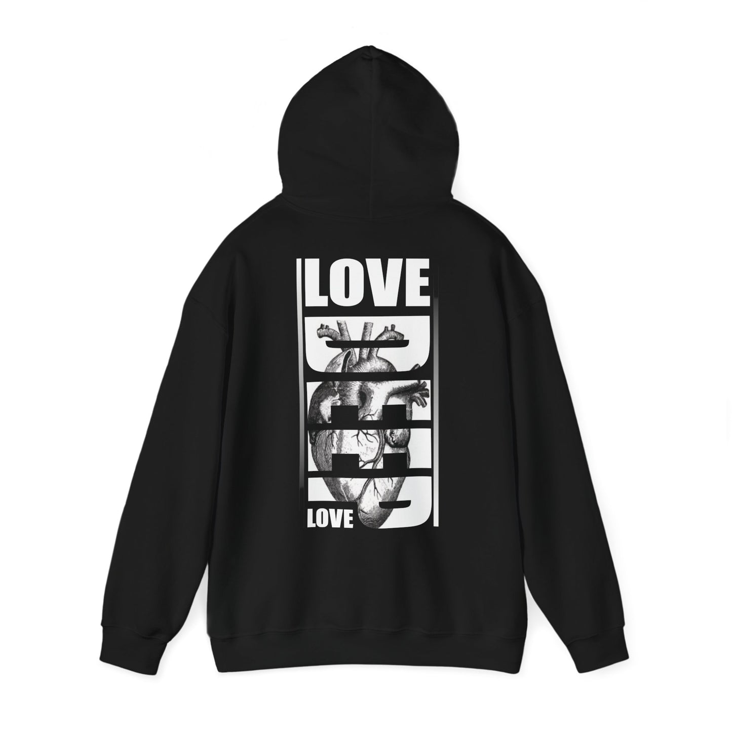 Deep Love Hooded Sweatshirt. Perfect for Gifting on Valentine's Day with Unisex Hooded Sweatshirt