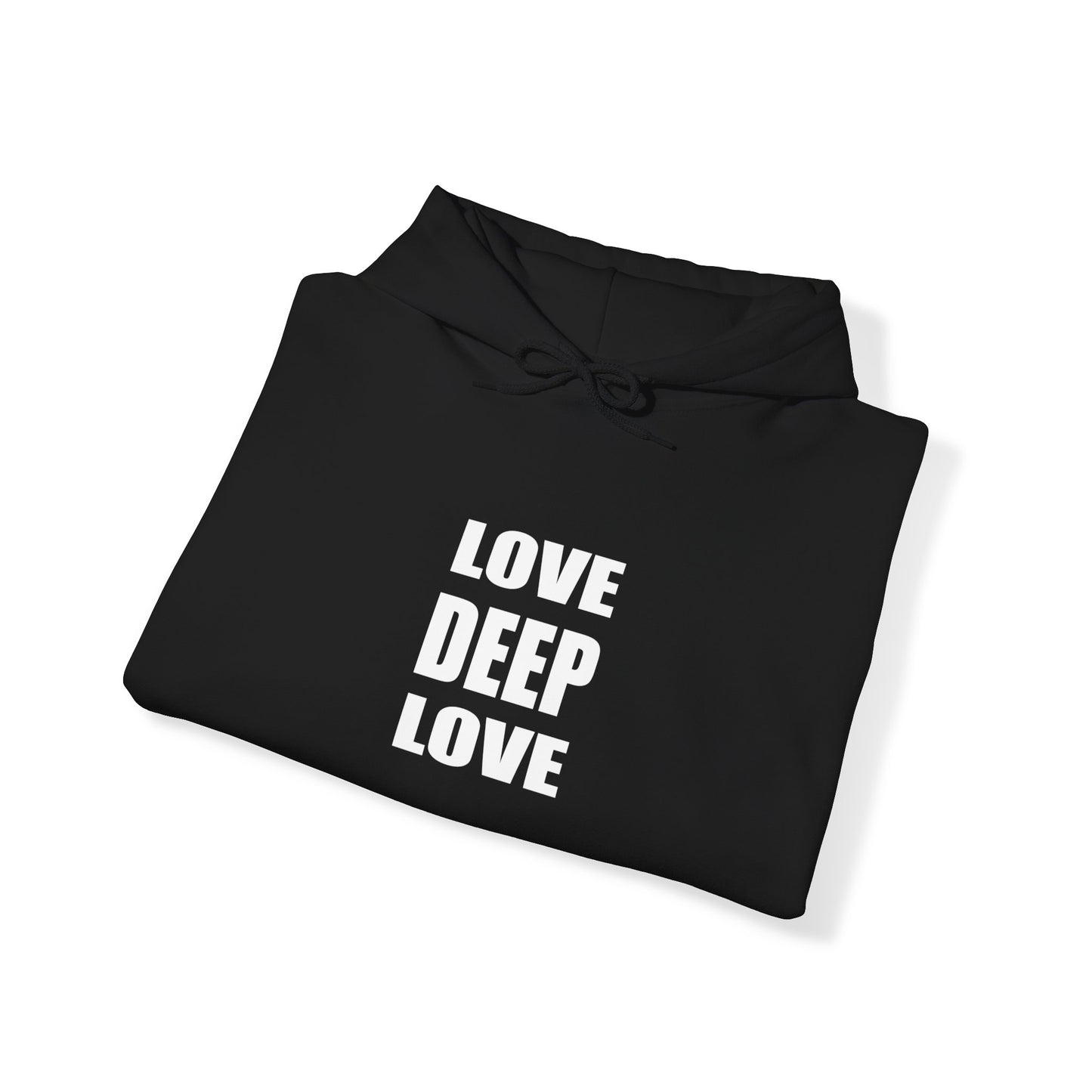 Deep Love Hooded Sweatshirt. Perfect for Gifting on Valentine's Day with Unisex Hooded Sweatshirt